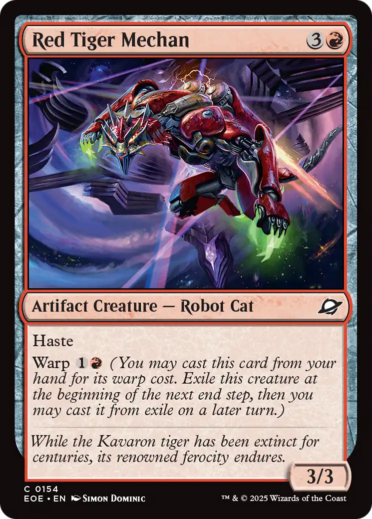 Red Tiger Mechan [Edge of Eternities] | Jack's On Queen