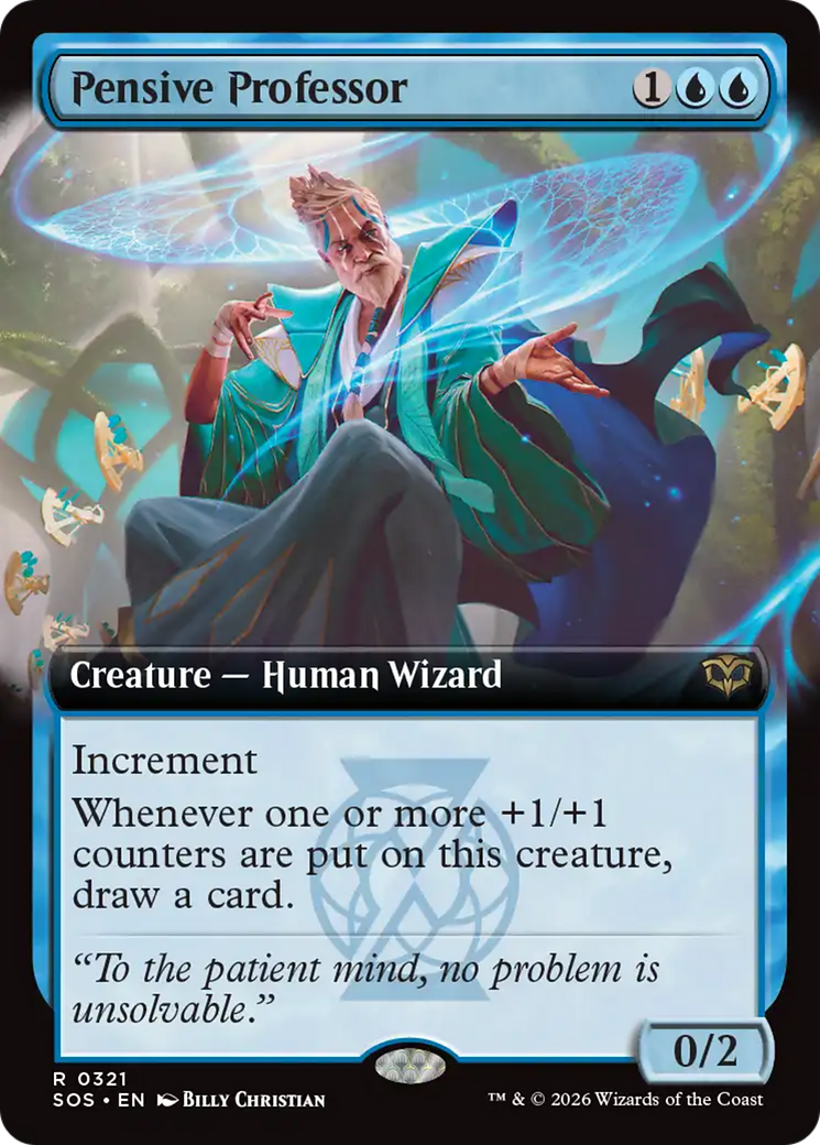 Pensive Professor (Extended Art) [Secrets of Strixhaven] | Jack's On Queen
