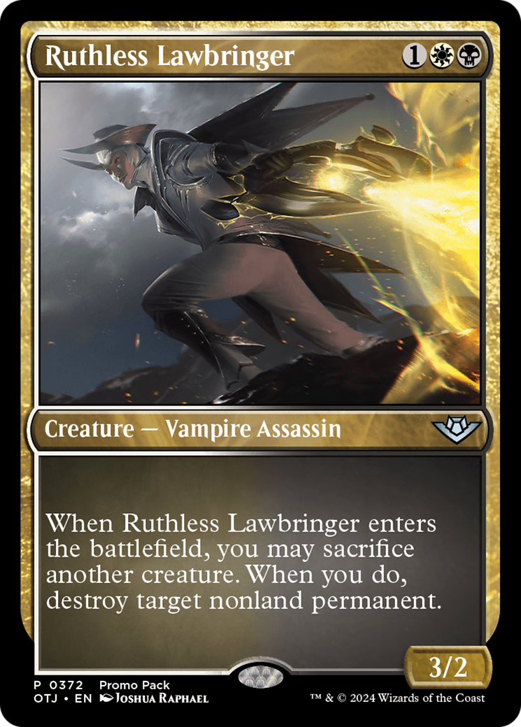 Ruthless Lawbringer (Promo Pack) [Outlaws of Thunder Junction Promos] | Jack's On Queen