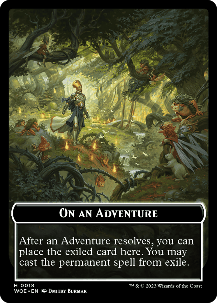 On an Adventure Emblem [Wilds of Eldraine Tokens] | Jack's On Queen