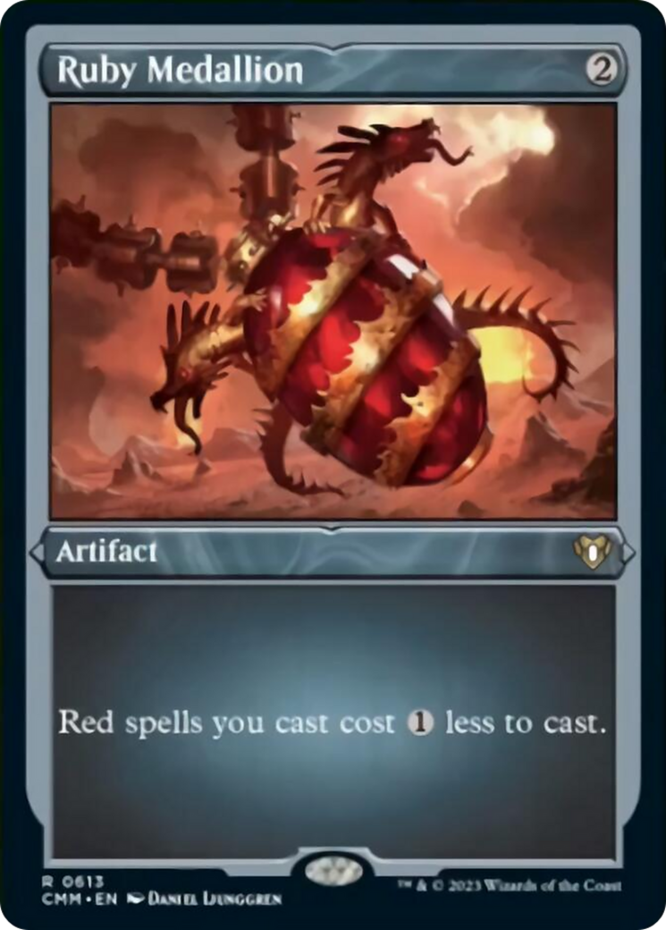 Ruby Medallion (Foil Etched) [Commander Masters] | Jack's On Queen