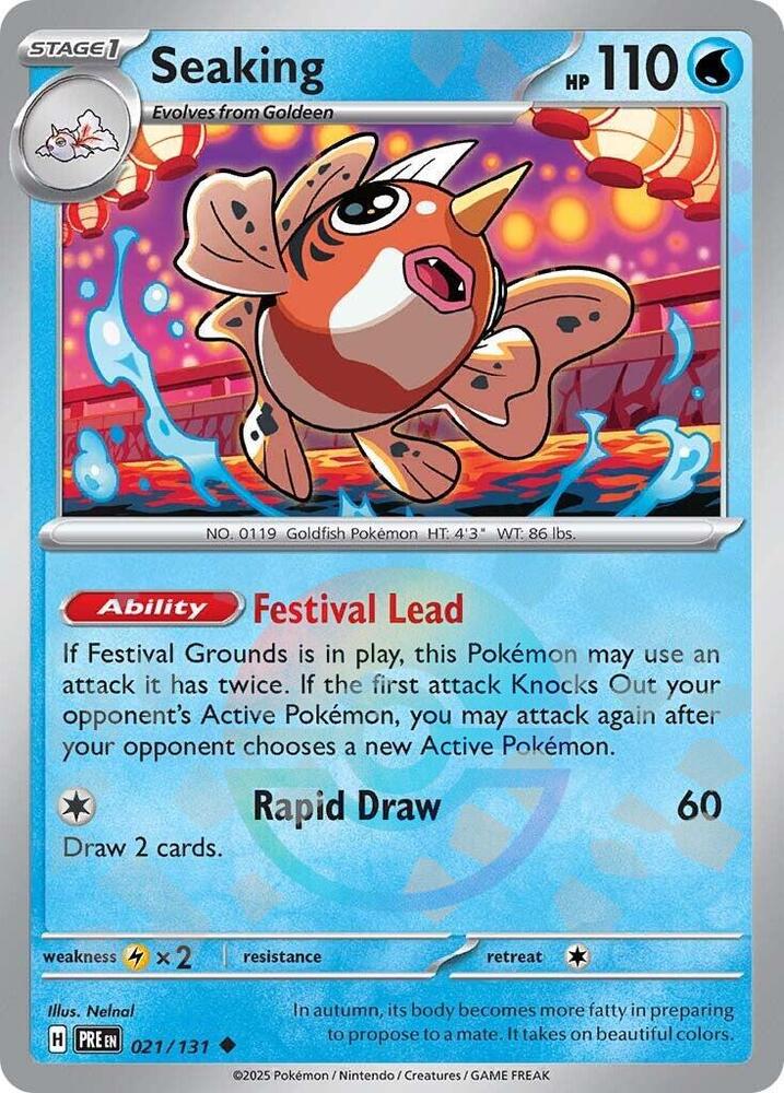 Seaking (021/131) (Poke Ball Pattern) [Scarlet & Violet: Prismatic Evolutions] | Jack's On Queen