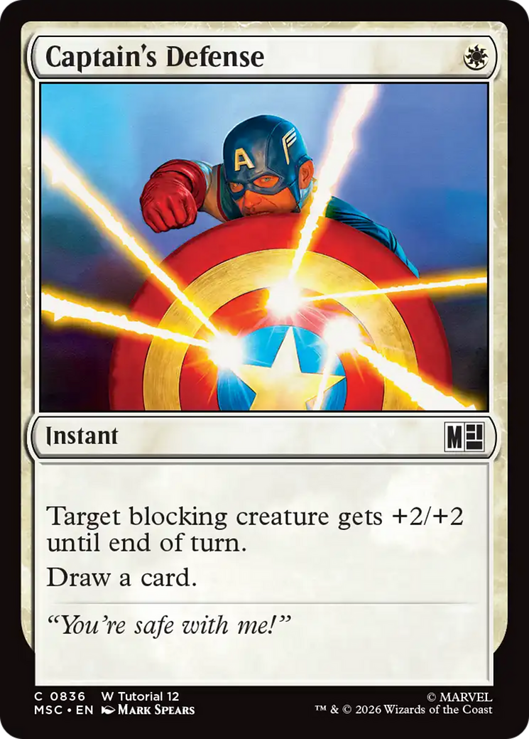 Captain's Defense [Marvel Super Heroes Commander] | Jack's On Queen