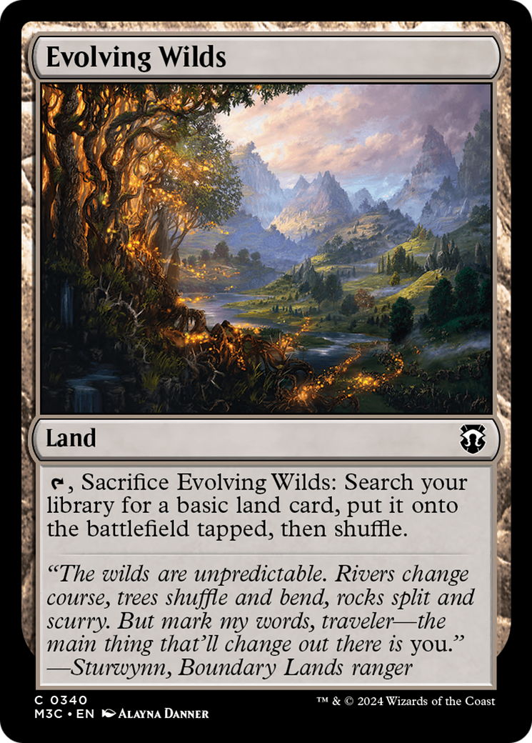 Evolving Wilds (Ripple Foil) [Modern Horizons 3 Commander] | Jack's On Queen