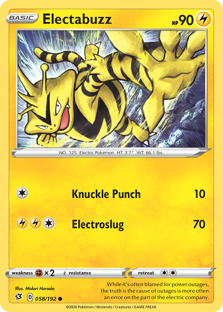 Electabuzz (058/192) [Sword & Shield: Rebel Clash] | Jack's On Queen