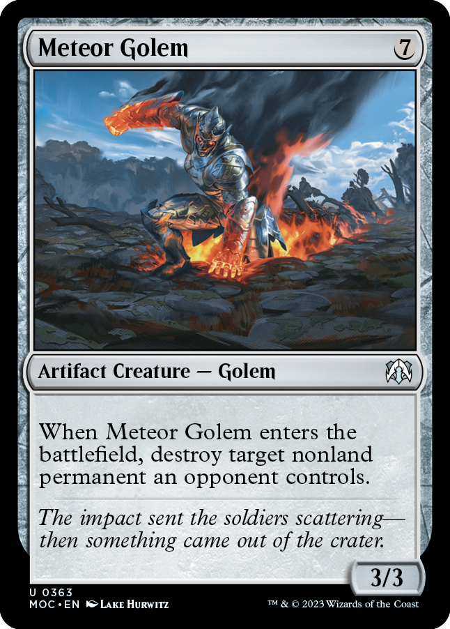 Meteor Golem [March of the Machine Commander] | Jack's On Queen