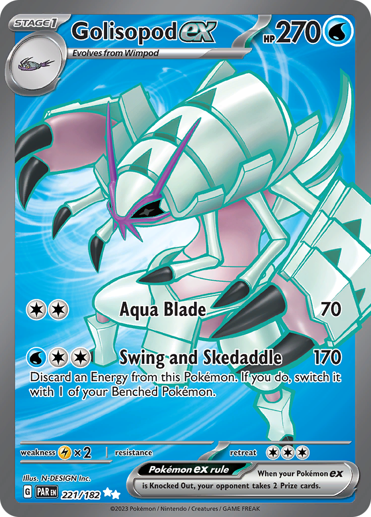 Golisopod ex (221/182) [Scarlet & Violet: Paradox Rift] | Jack's On Queen