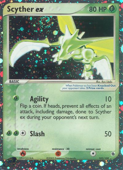 Scyther ex (102/109) [EX: Ruby & Sapphire] | Jack's On Queen