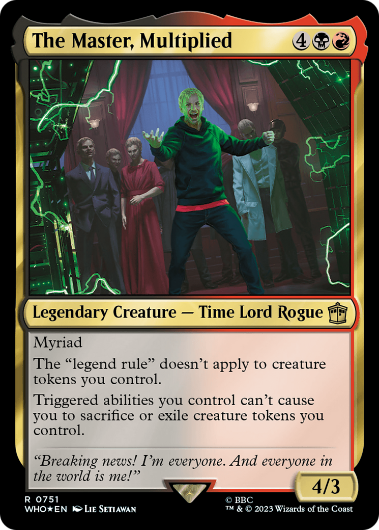 The Master, Multiplied (Surge Foil) [Doctor Who] | Jack's On Queen
