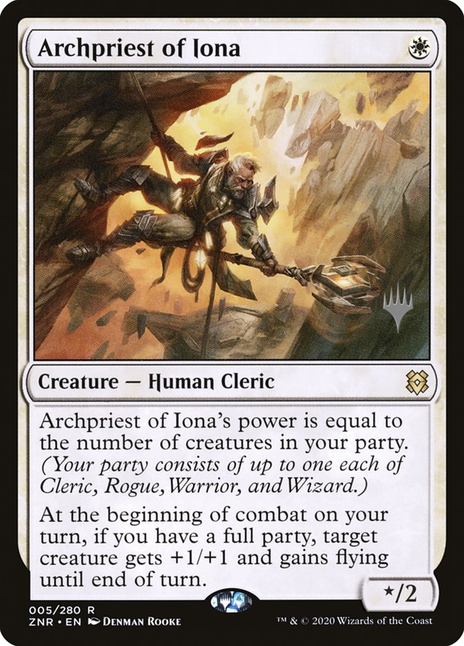 Archpriest of Iona (Promo Pack) [Zendikar Rising Promos] | Jack's On Queen