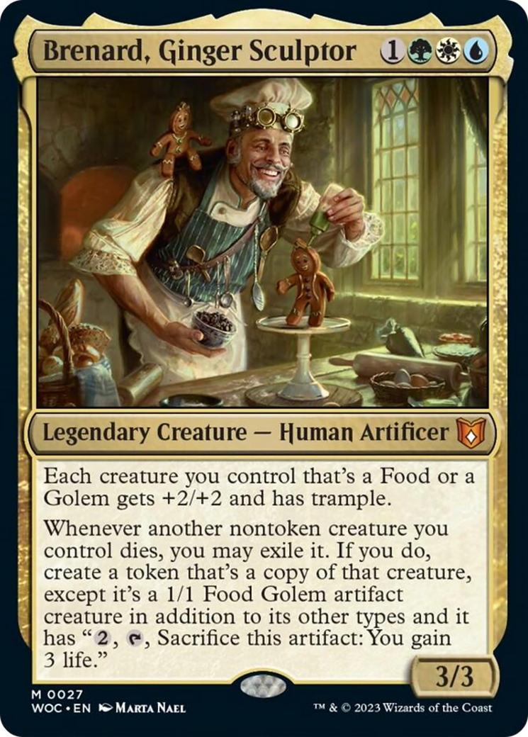 Brenard, Ginger Sculptor [Wilds of Eldraine Commander] | Jack's On Queen