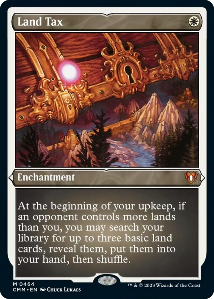 Land Tax (Foil Etched) [Commander Masters] | Jack's On Queen