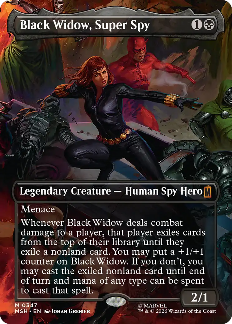 Black Widow, Super Spy (Borderless) (0347) [Marvel Super Heroes] | Jack's On Queen
