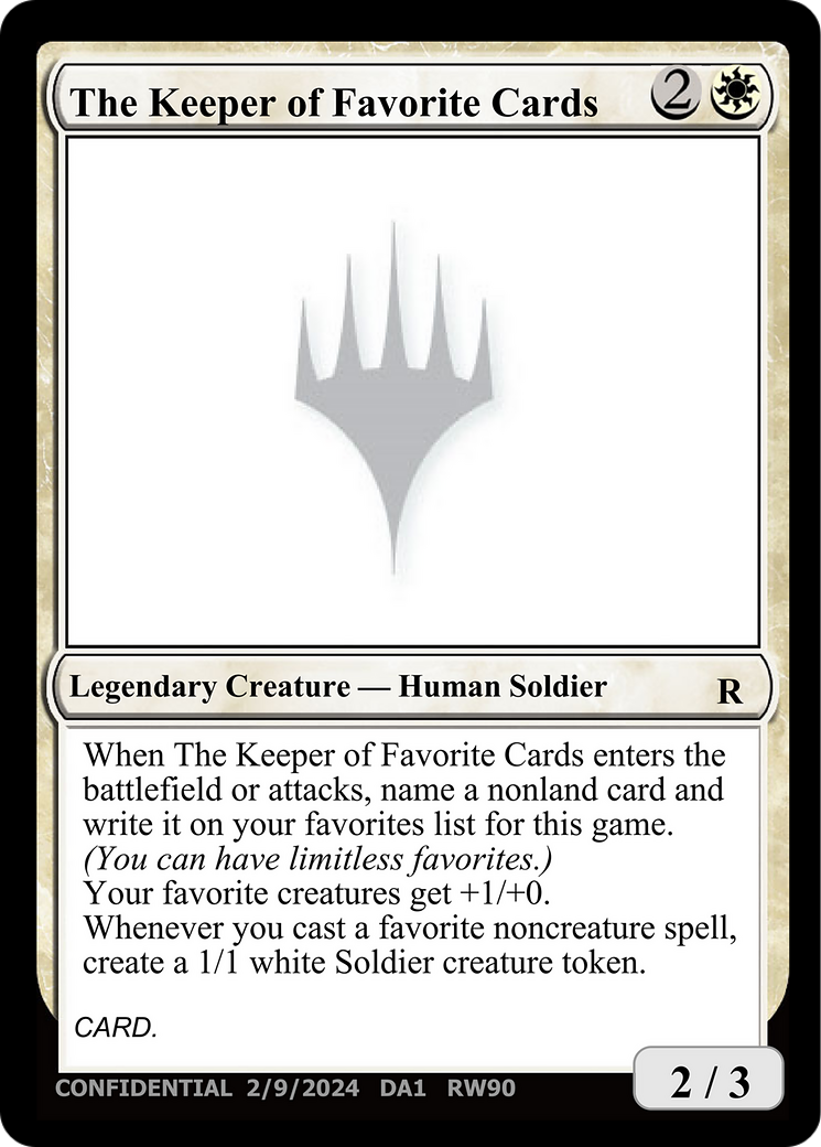 The Keeper of Favorite Cards [Unknown Event] | Jack's On Queen