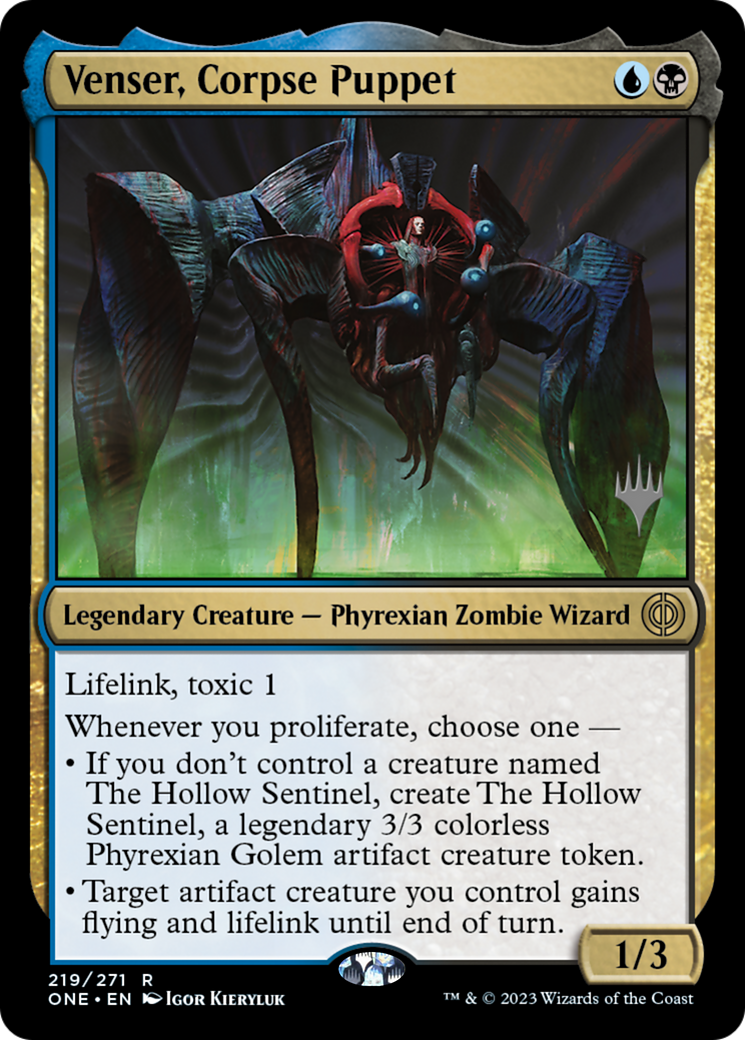 Venser, Corpse Puppet (Promo Pack) [Phyrexia: All Will Be One Promos] | Jack's On Queen