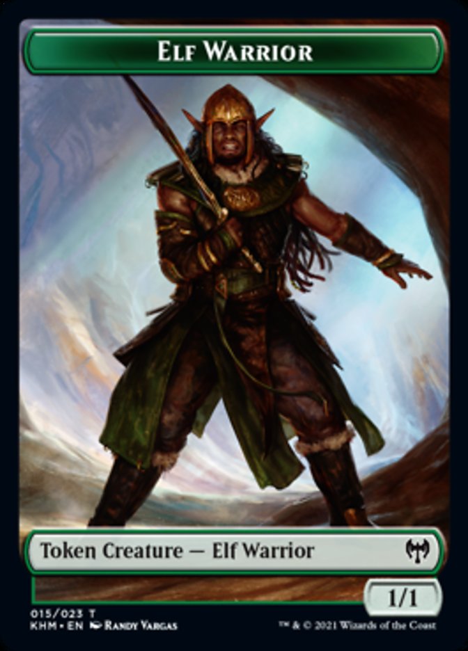 Elf Warrior Token [Kaldheim Tokens] | Jack's On Queen