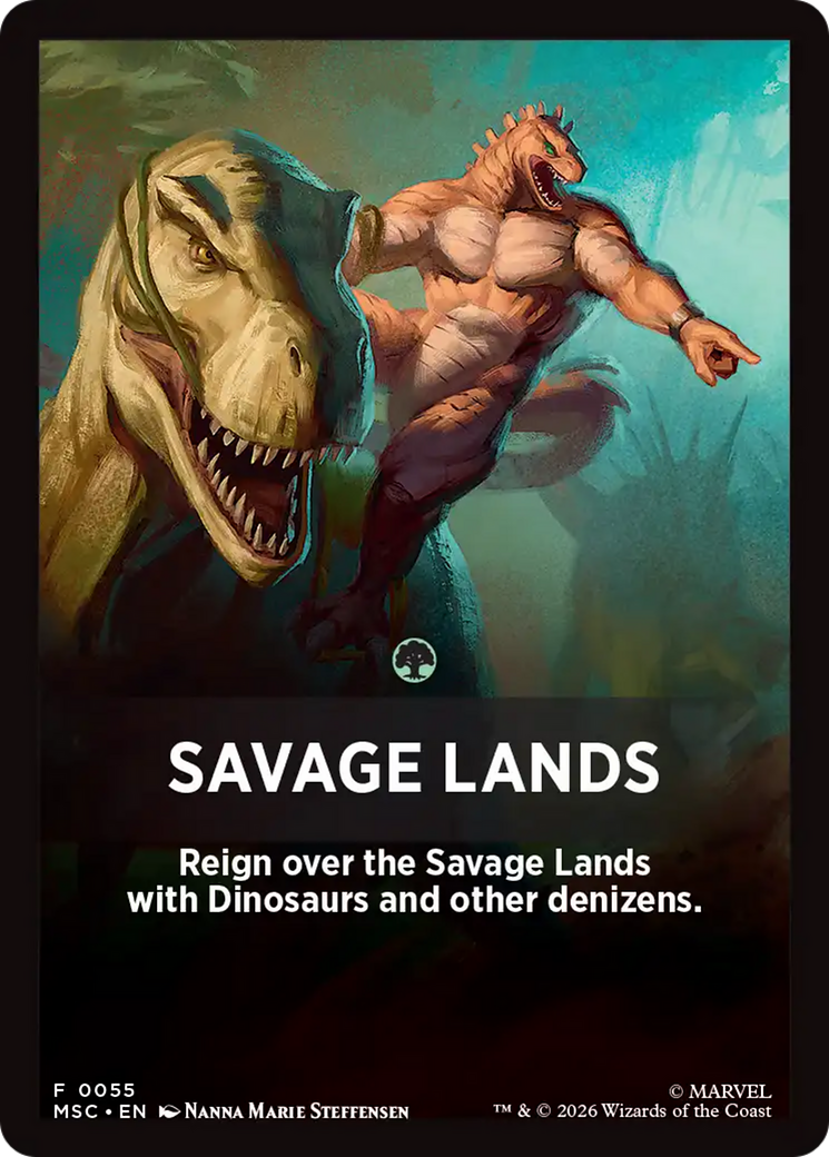 Savage Lands Theme Card [Marvel Super Heroes Commander] | Jack's On Queen