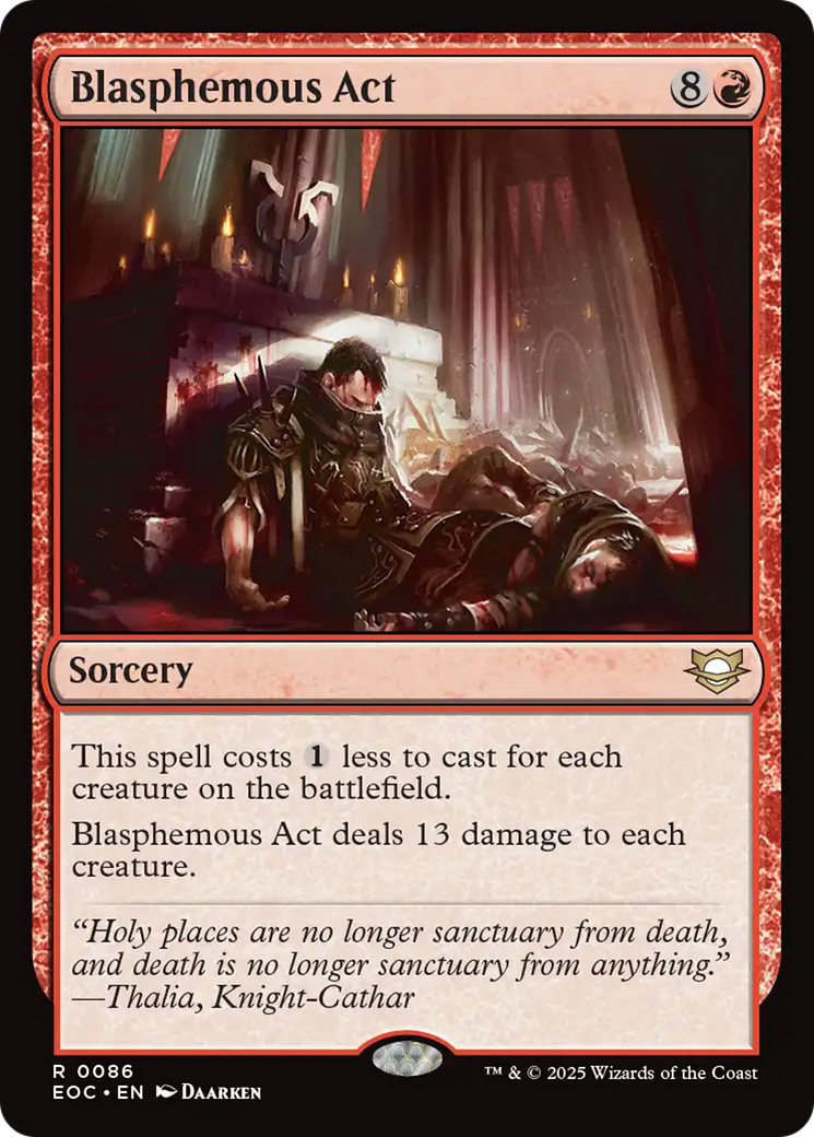 Blasphemous Act [Edge of Eternities Commander] | Jack's On Queen