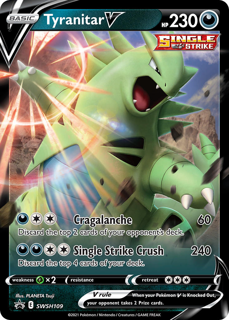 Tyranitar V (SWSH109) [Sword & Shield: Black Star Promos] | Jack's On Queen