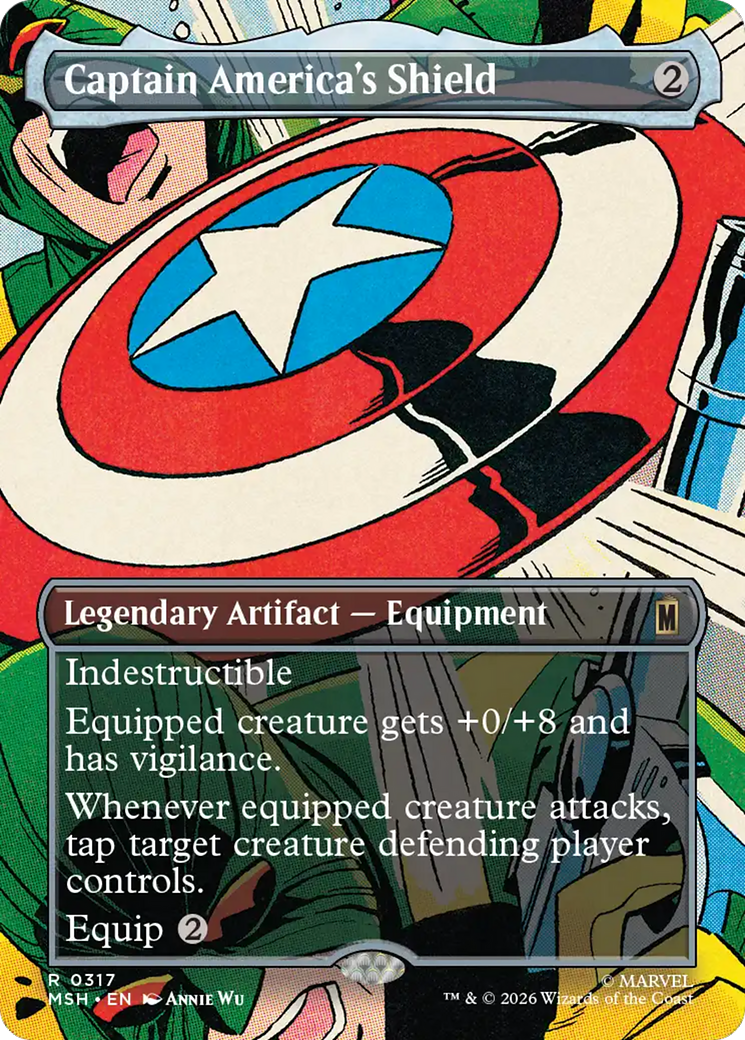 Captain America's Shield (Borderless) (0317) [Marvel Super Heroes] | Jack's On Queen