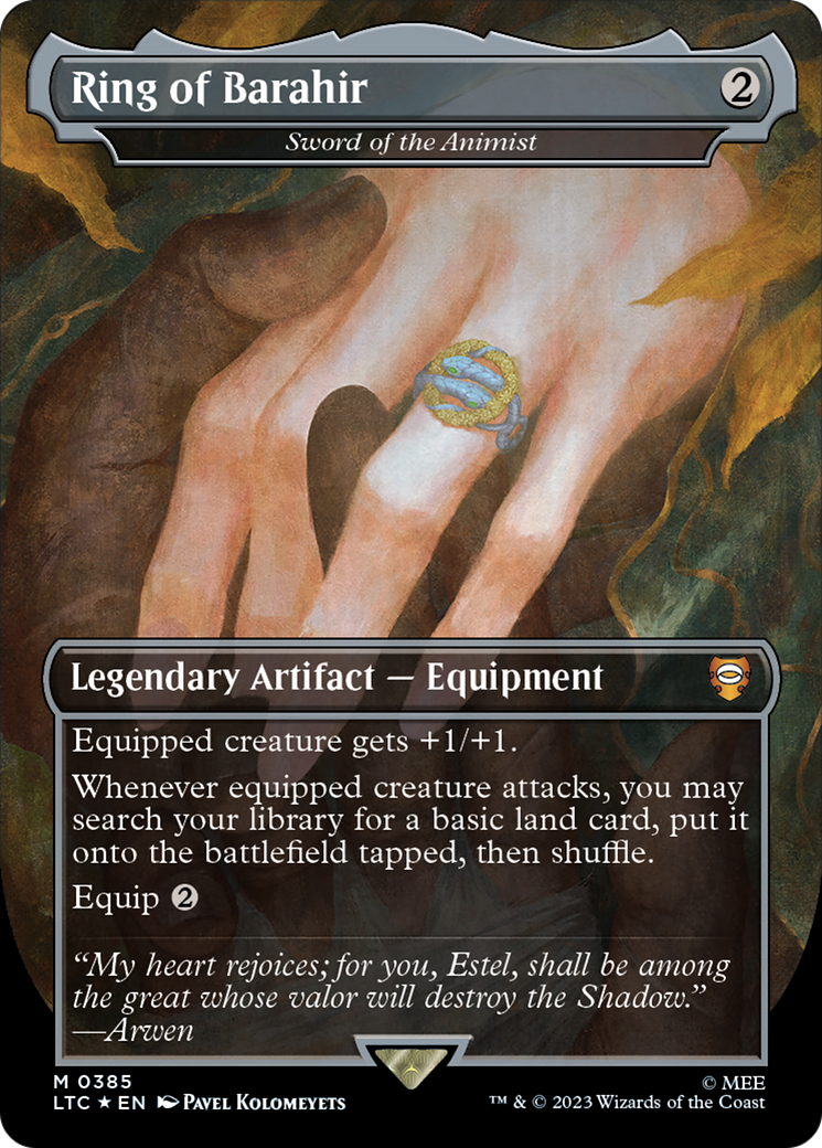 Ring of Barahir - Sword of the Animist (Surge Foil Realms and Relics) [The Lord of the Rings: Tales of Middle-Earth Commander] | Jack's On Queen