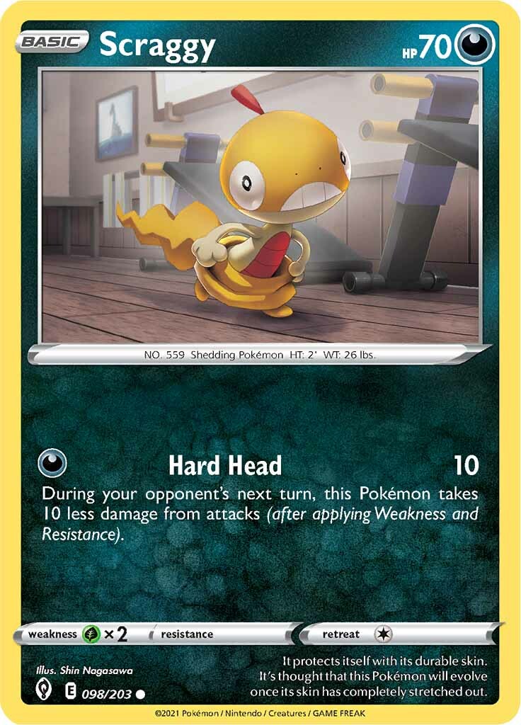 Scraggy (098/203) [Sword & Shield: Evolving Skies] | Jack's On Queen