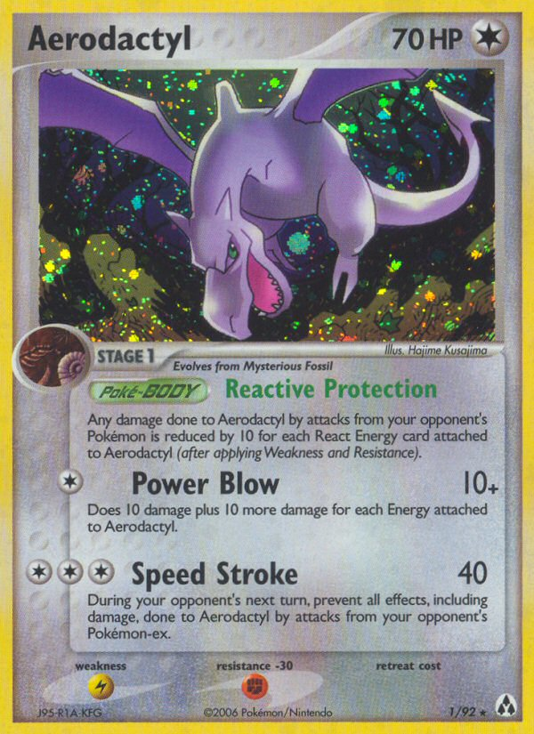Aerodactyl (1/92) [EX: Legend Maker] | Jack's On Queen
