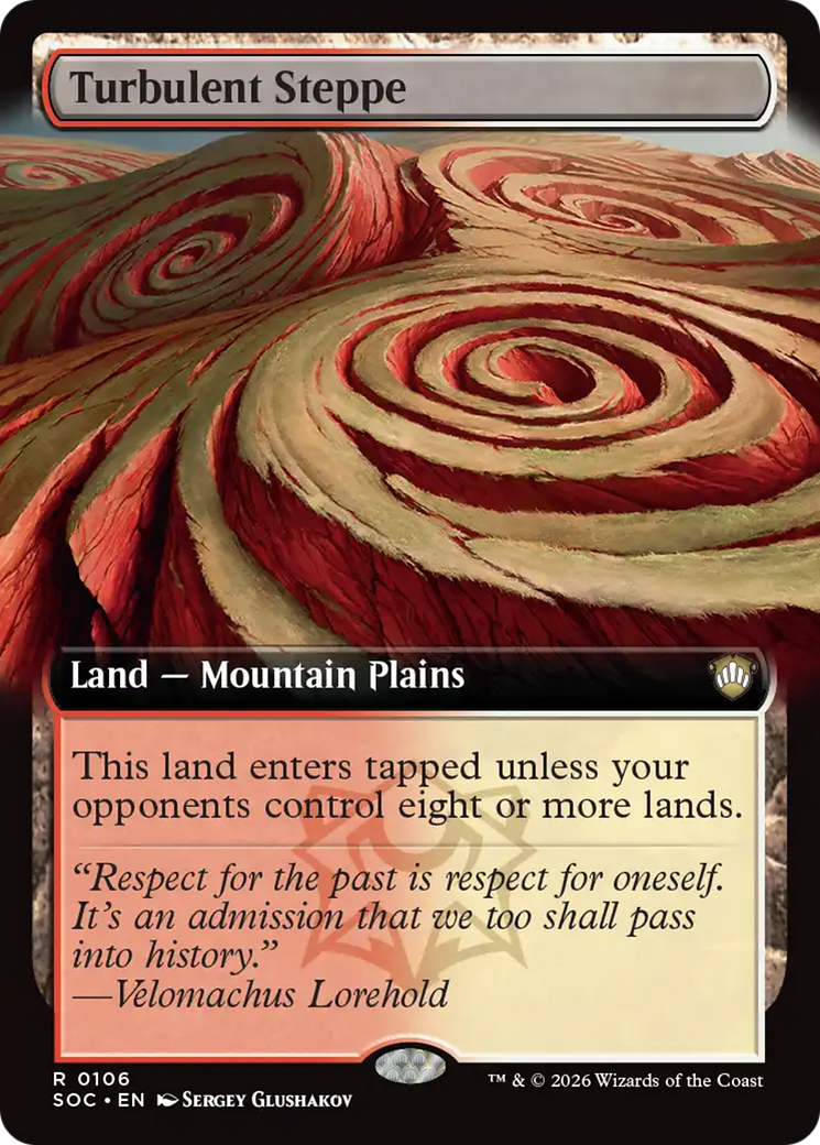 Turbulent Steppe (Extended Art) [Secrets of Strixhaven Commander] | Jack's On Queen
