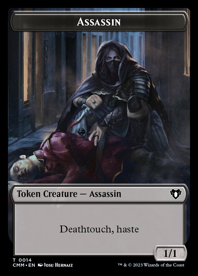 Treasure // Assassin Double-Sided Token [Commander Masters Tokens] | Jack's On Queen