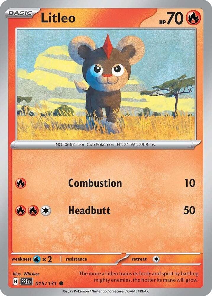Litleo (015/131) [Scarlet & Violet: Prismatic Evolutions] | Jack's On Queen