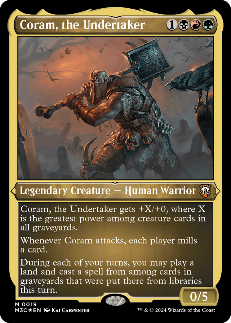 Coram, the Undertaker (Foil Etched) [Modern Horizons 3 Commander] | Jack's On Queen