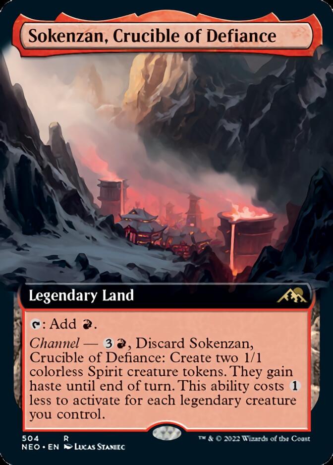 Sokenzan, Crucible of Defiance (Extended Art) [Kamigawa: Neon Dynasty] | Jack's On Queen