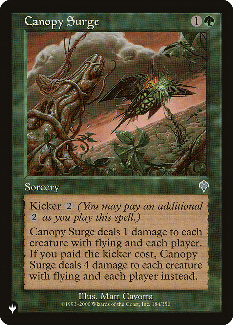 Canopy Surge [The List Reprints] | Jack's On Queen