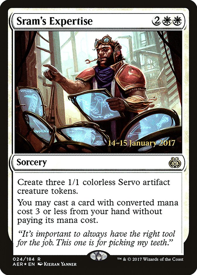 Sram's Expertise [Aether Revolt Prerelease Promos] | Jack's On Queen