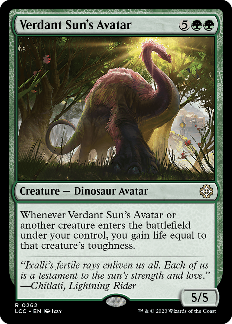 Verdant Sun's Avatar [The Lost Caverns of Ixalan Commander] | Jack's On Queen
