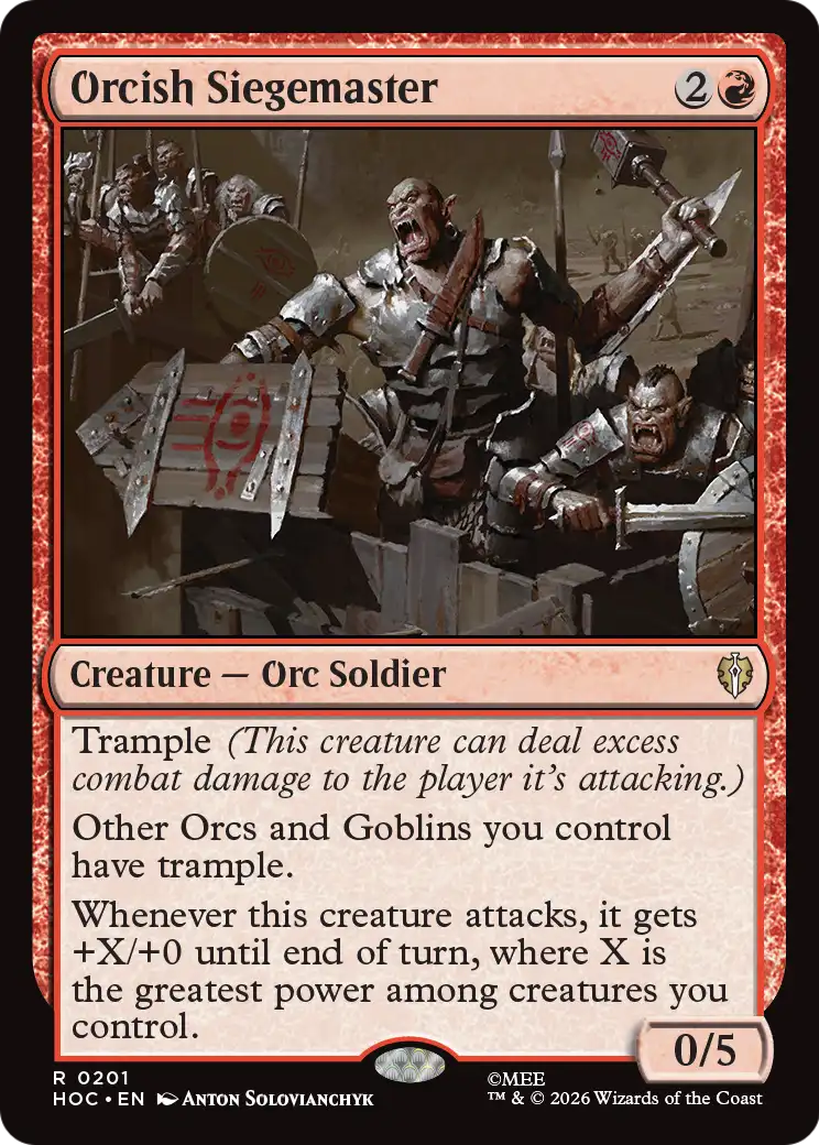 Orcish Siegemaster [The Hobbit: Eternal-Legal] | Jack's On Queen