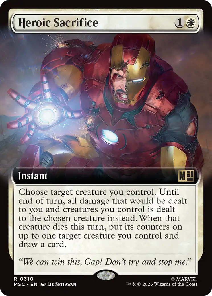 Heroic Sacrifice (Extended Art) [Marvel Super Heroes Commander] | Jack's On Queen