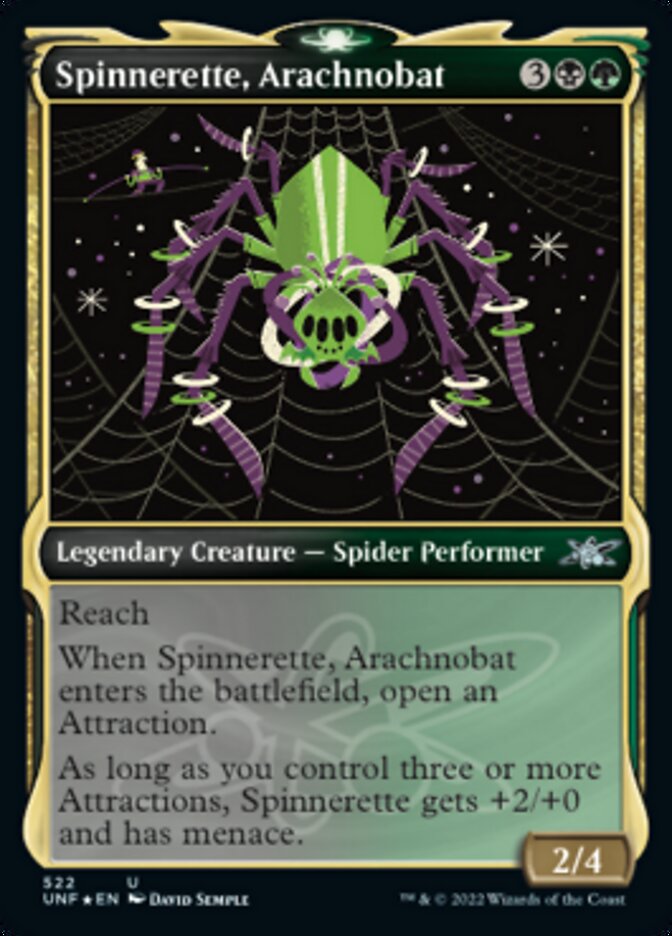 Spinnerette, Arachnobat (Showcase) (Galaxy Foil) [Unfinity] | Jack's On Queen