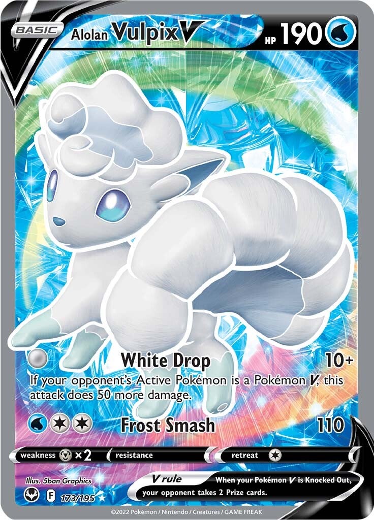 Alolan Vulpix V (173/195) [Sword & Shield: Silver Tempest] | Jack's On Queen