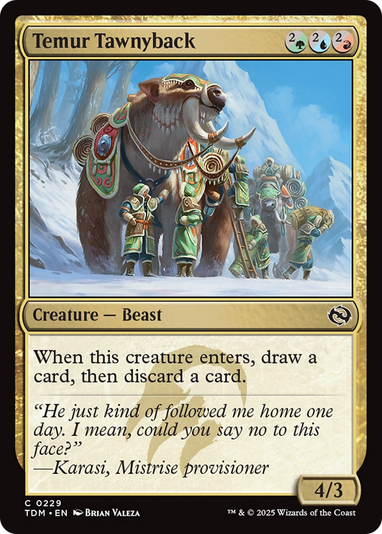 Temur Tawnyback [Tarkir: Dragonstorm] | Jack's On Queen