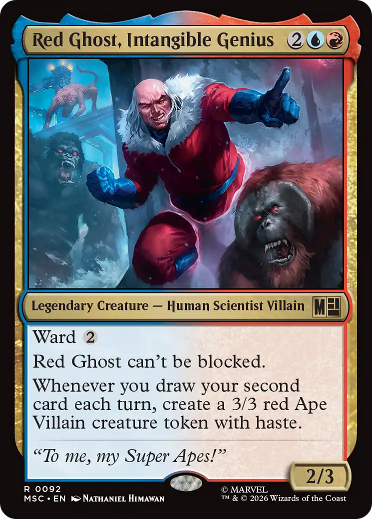Red Ghost, Intangible Genius (Surge Foil) [Marvel Super Heroes Commander] | Jack's On Queen
