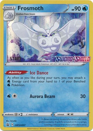 Frosmoth (SWSH007) (Staff Prerelease Promo) [Sword & Shield: Black Star Promos] | Jack's On Queen