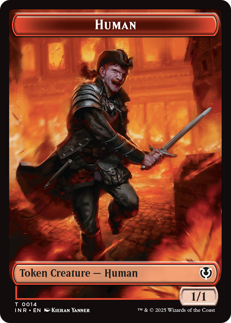 Elemental // Human (0014) Double-Sided Token [Innistrad Remastered Tokens] | Jack's On Queen