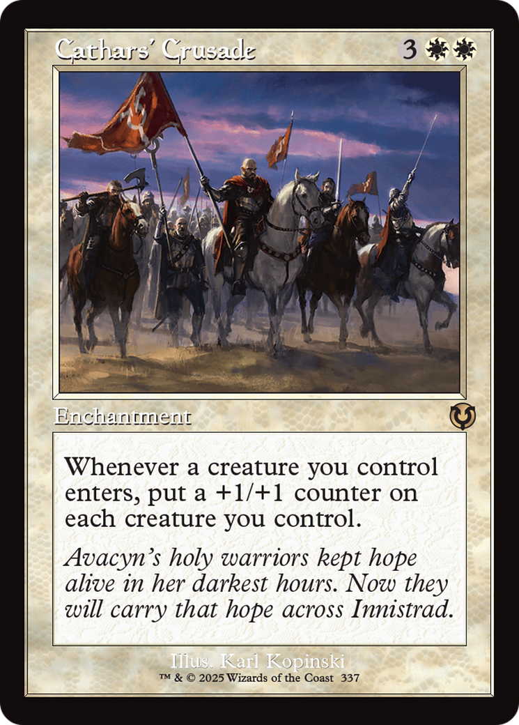 Cathars' Crusade (Retro Frame) [Innistrad Remastered] | Jack's On Queen