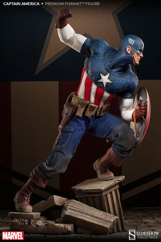 Captain America Statue 1/4 scale Premium Format Sideshow Exclusive | Jack's On Queen
