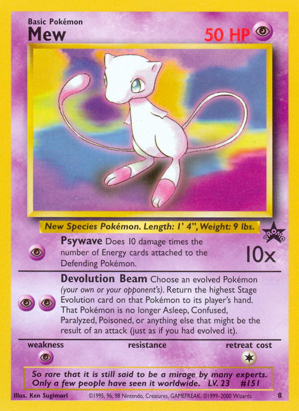 Mew (8) [Wizards of the Coast: Black Star Promos] | Jack's On Queen