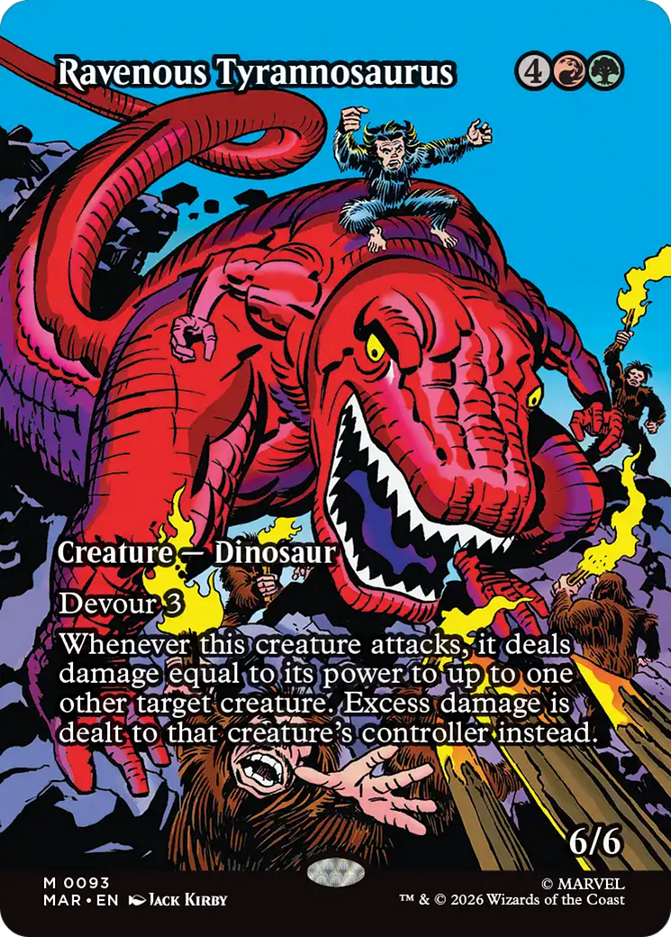 Ravenous Tyrannosaurus (Borderless) [Marvel Universe: Eternal-Legal] | Jack's On Queen