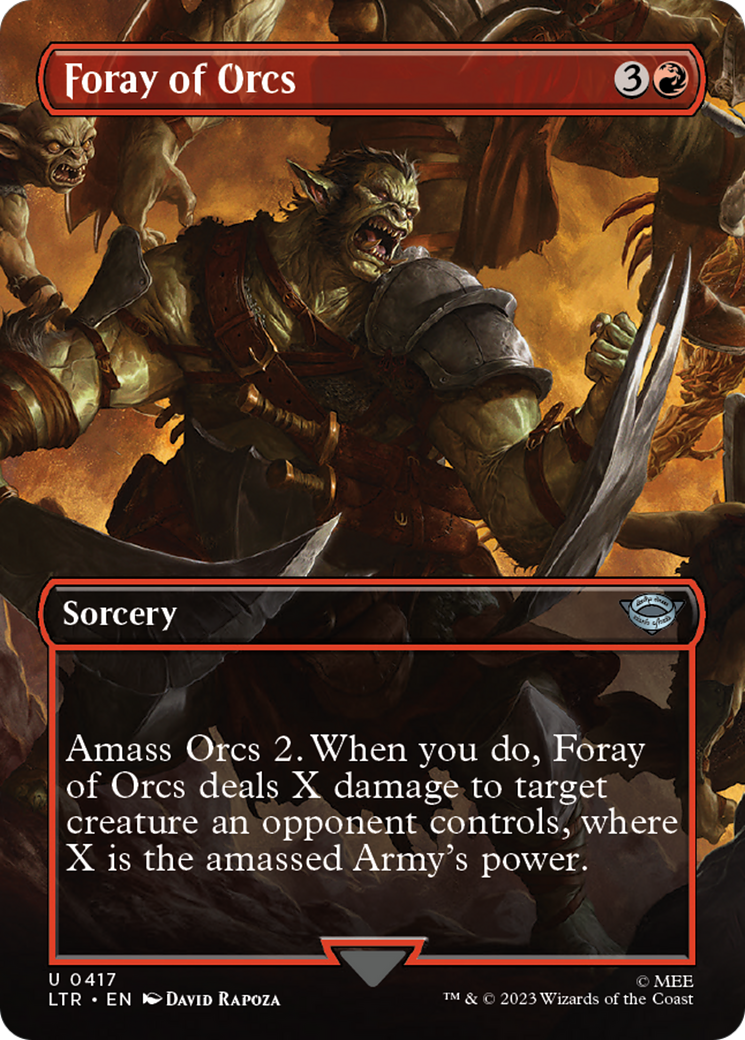 Foray of Orcs (Borderless Alternate Art) [The Lord of the Rings: Tales of Middle-Earth] | Jack's On Queen