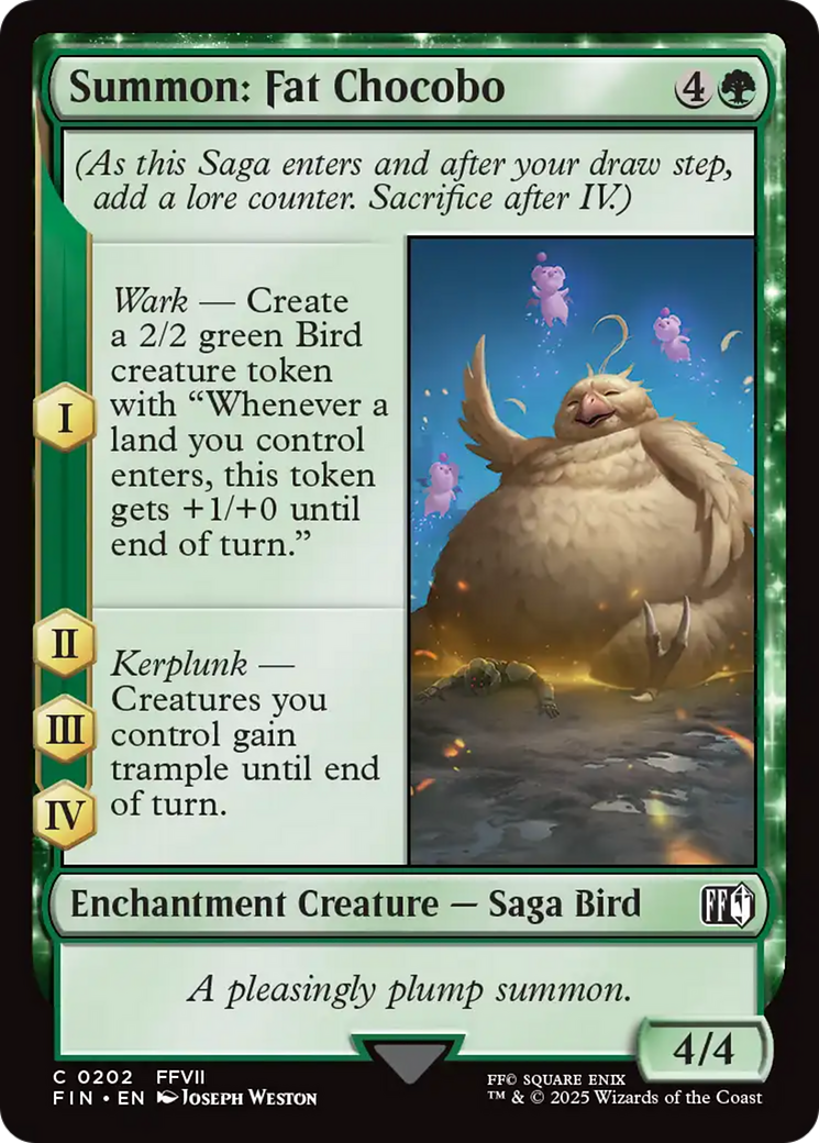 Summon: Fat Chocobo [FINAL FANTASY] | Jack's On Queen