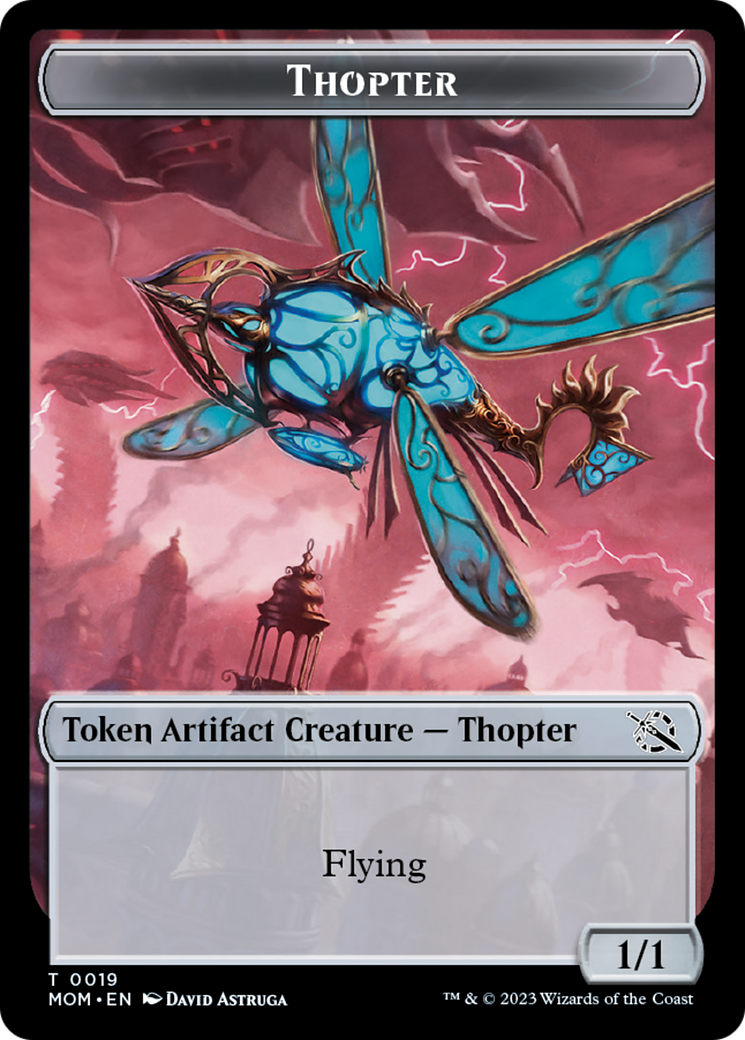 Elemental (9) // Thopter Double-Sided Token [March of the Machine Tokens] | Jack's On Queen